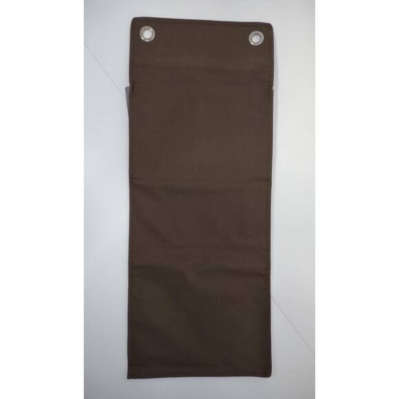 Thirty One Brown Canvas Polka Dot Hanging Wall Organizer 6 Pouches Classroom - Picture 2 of 10